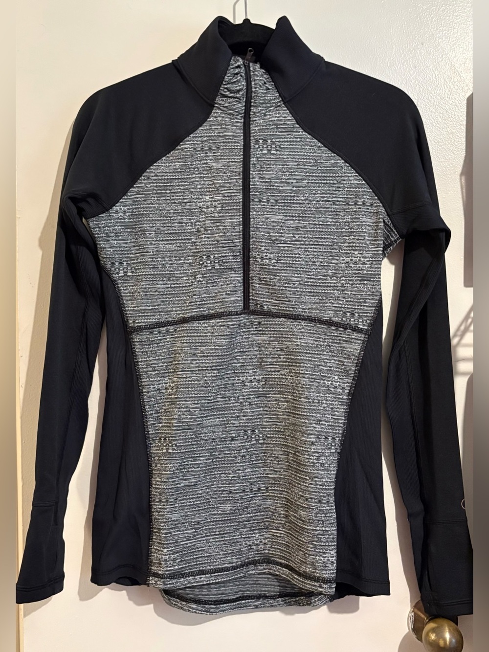 CALIA by Carrie Underwood Grey and Black Half Zip Jacket Size medium top